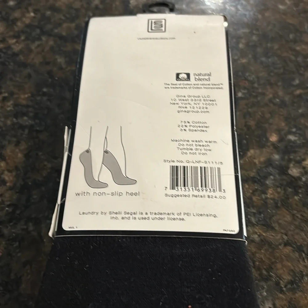 New Laundry Shelli Segal Cotton Luner Socks 5 pair